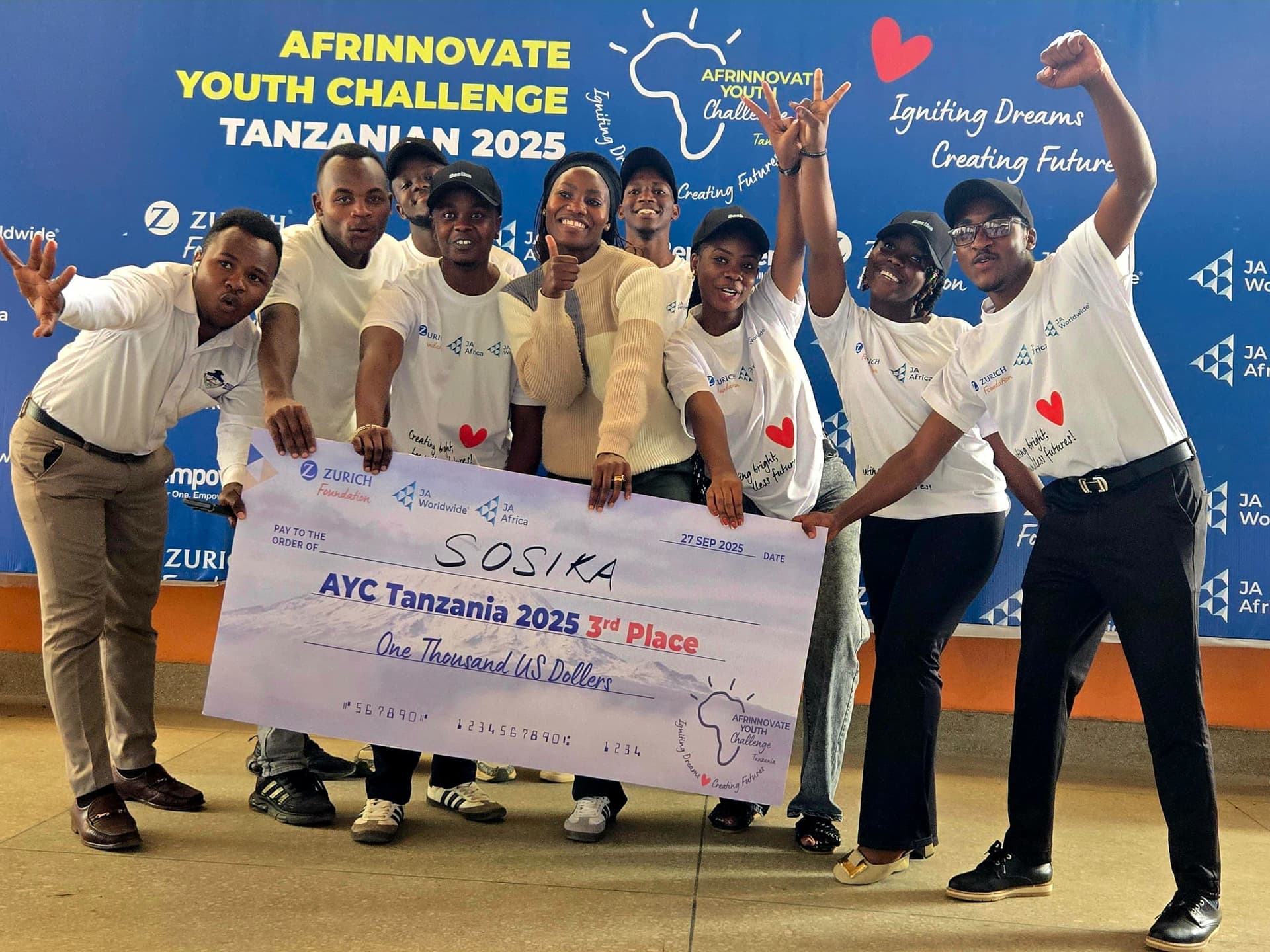 Sosika Team at Affroinnovate Challenge Tanzania 2025